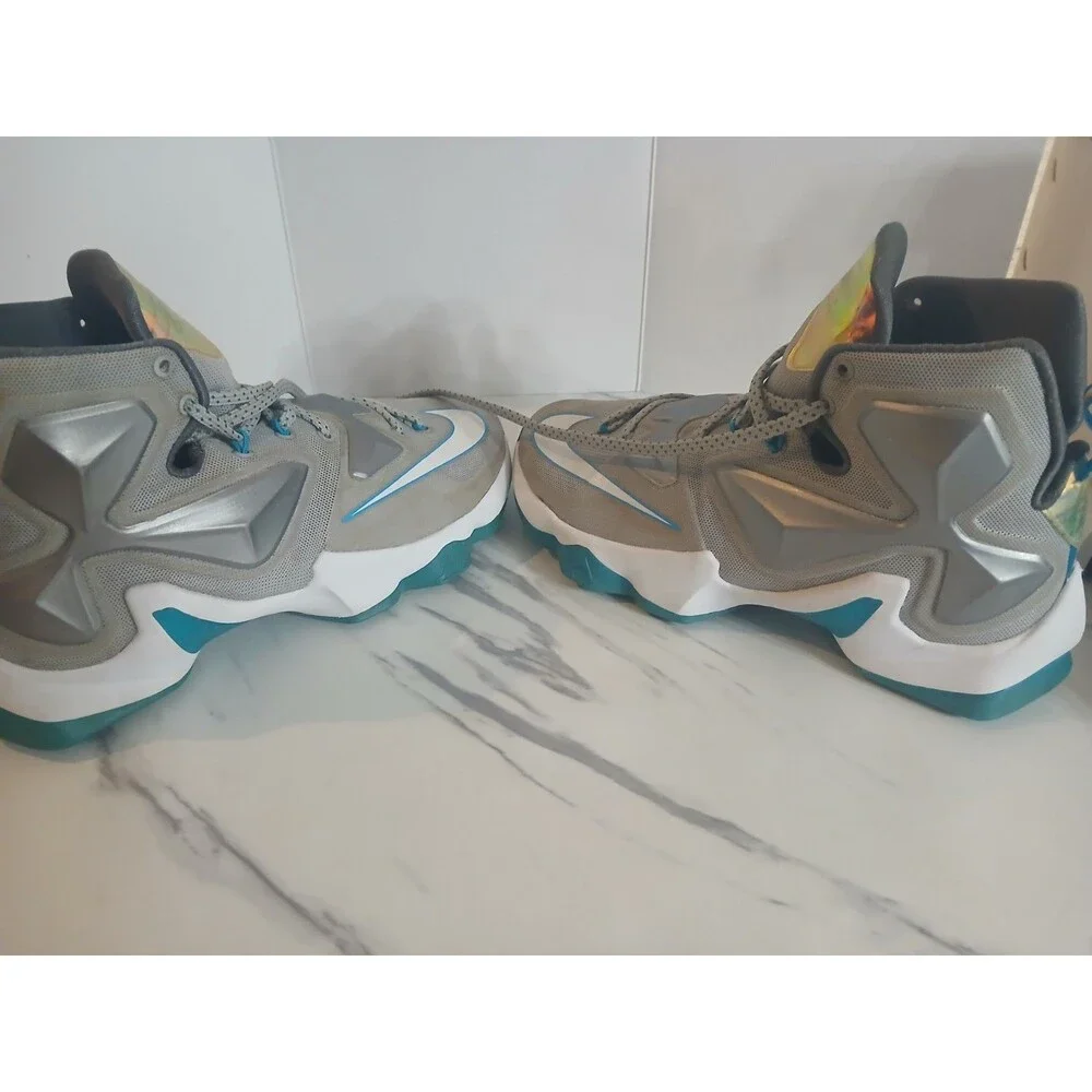 Nike LeBron 13 “Blue Lagoon” Hologram Basketball Shoes Men’s 7